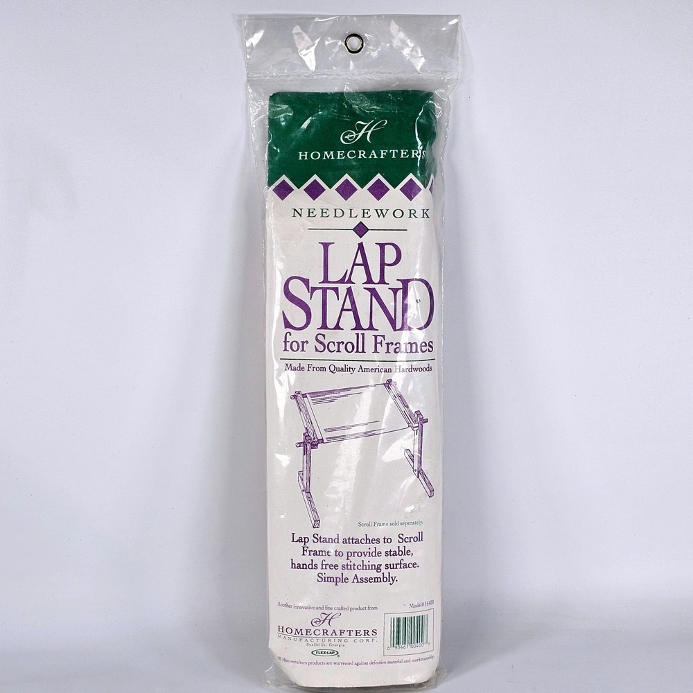 Homecrafters Needlework Lap Stand for Scroll Frames Model H400 American Hardwood